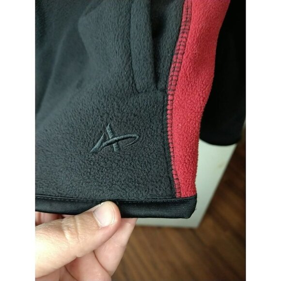 Athletic Red Black Full Zip Long Sleeve Fleece Jacket. Size S - Picture 7 of 13